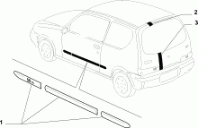 70712/02 НАРУЖНЫЕ НАКЛАДКИ И УПЛОТНИТЕЛИ