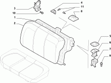 70613/00 REAR SEAT 