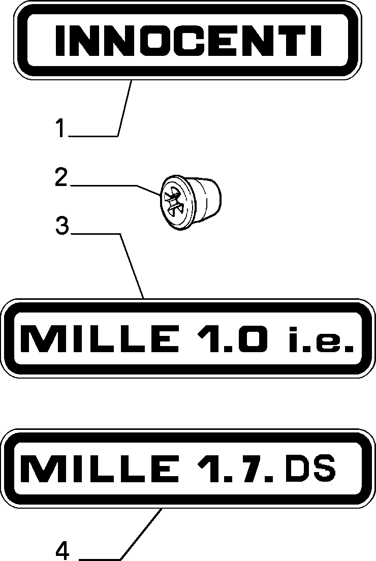 70715/00 ОБОЗНАЧЕНИЯ МОДЕЛИ 