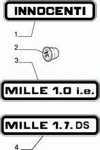 70715/00 ОБОЗНАЧЕНИЯ МОДЕЛИ 