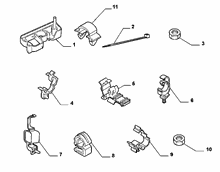 55527-020 DASHBOARD CABLE SET FASTENERS