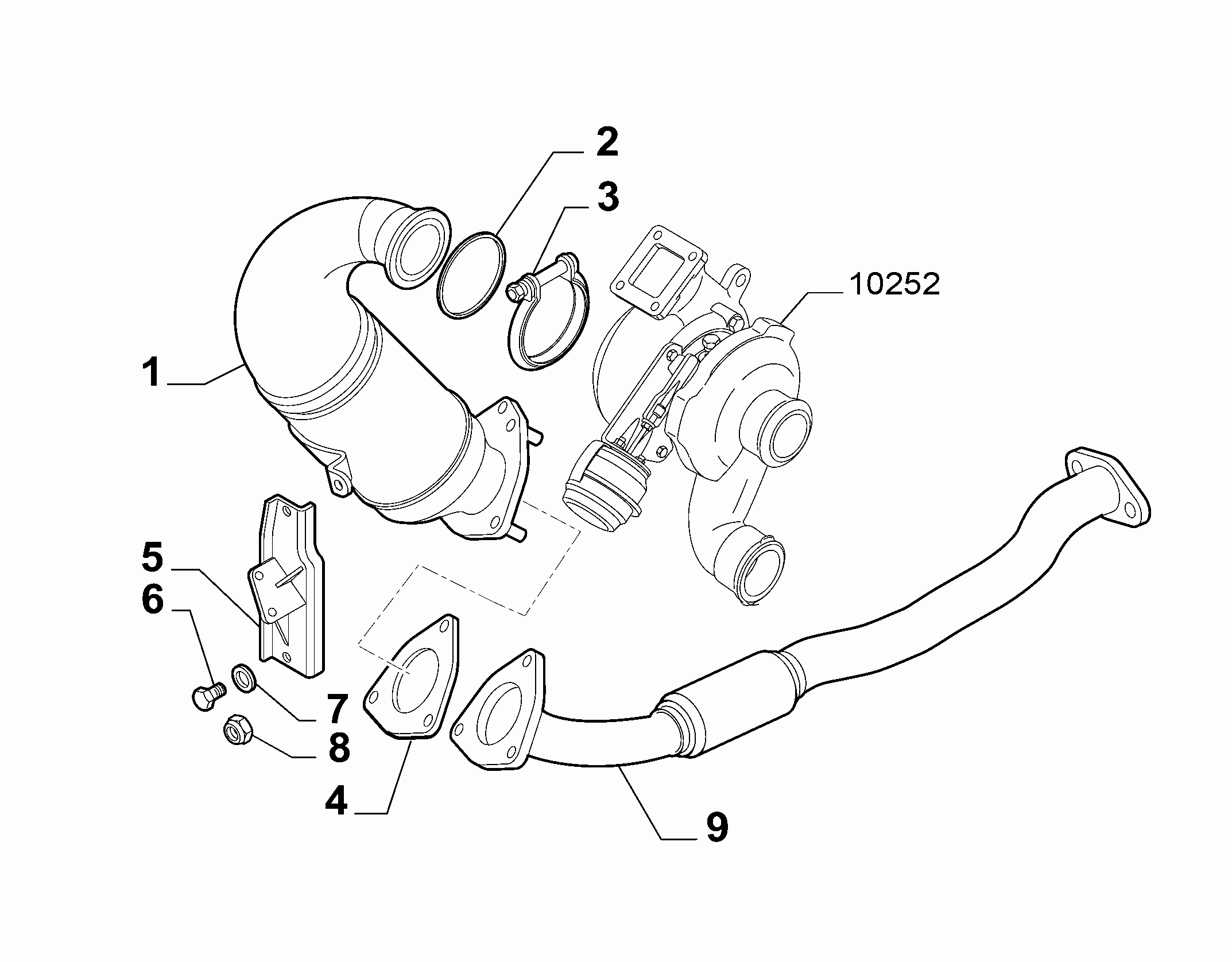 10258-010 FRONT PIPING