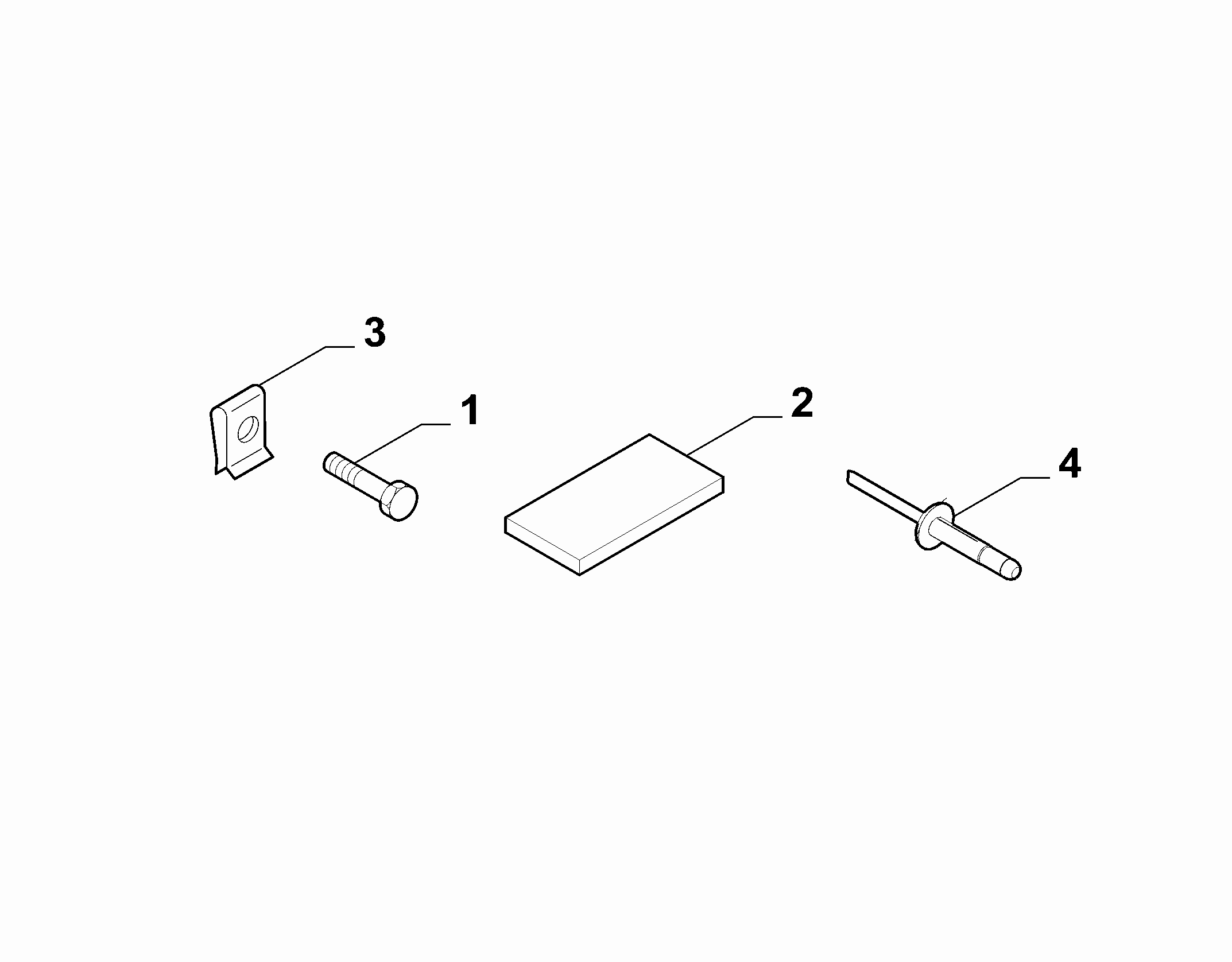 55527-020 DASHBOARD CABLE SET FASTENERS
