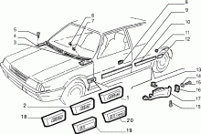 70712/00 НАРУЖНЫЕ НАКЛАДКИ И УПЛОТНИТЕЛИ 