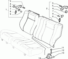 70613/01 REAR SEAT