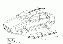 70712/00 НАРУЖНЫЕ НАКЛАДКИ И УПЛОТНИТЕЛИ