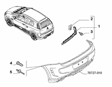 70727-020 REAR BUMPER CLAMPS