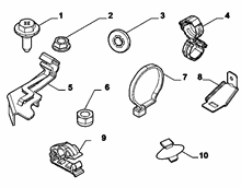 55527-010 CABLE SET FIXINGS