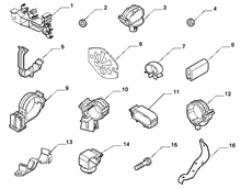 55527-010 CABLE SET FIXINGS
