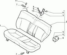 70613/00 REAR SEAT
