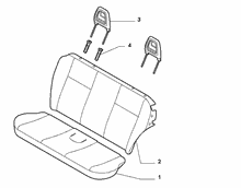 70615/00 REAR SEAT LINING