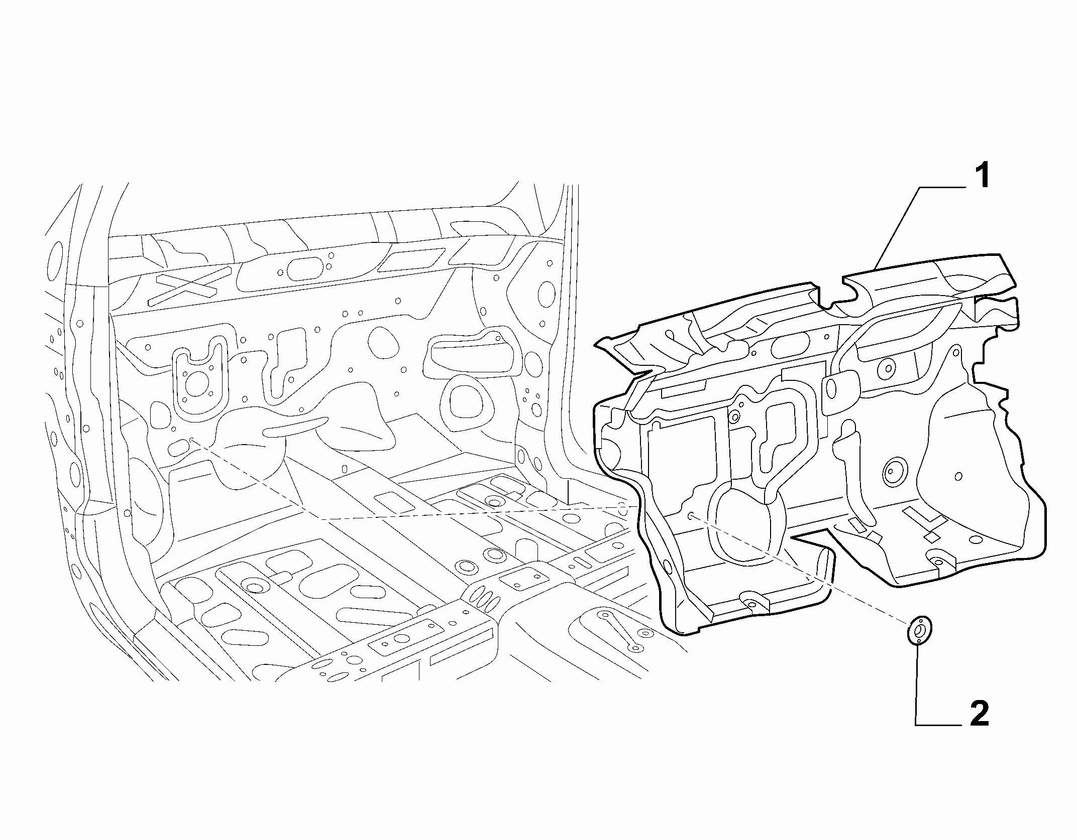 70522-020 PASSENGER COMPARTMENT INSULATION AND PADDING
