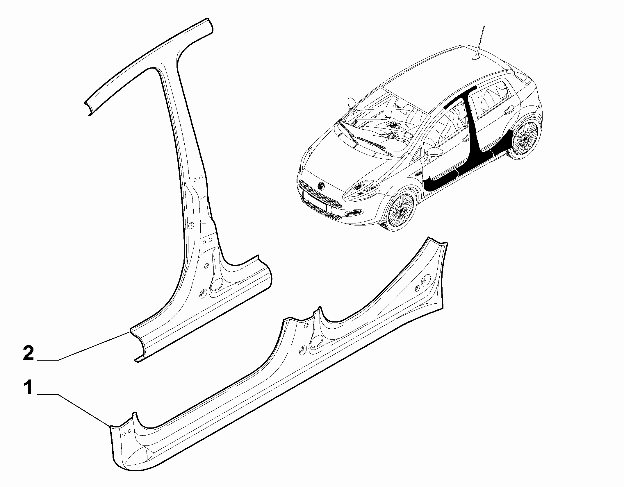 70019-025 SIDE PANEL (CENTRAL)