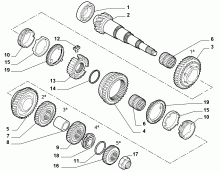 21215-030 SECONDARY SHAFT AND GEAR LEAD