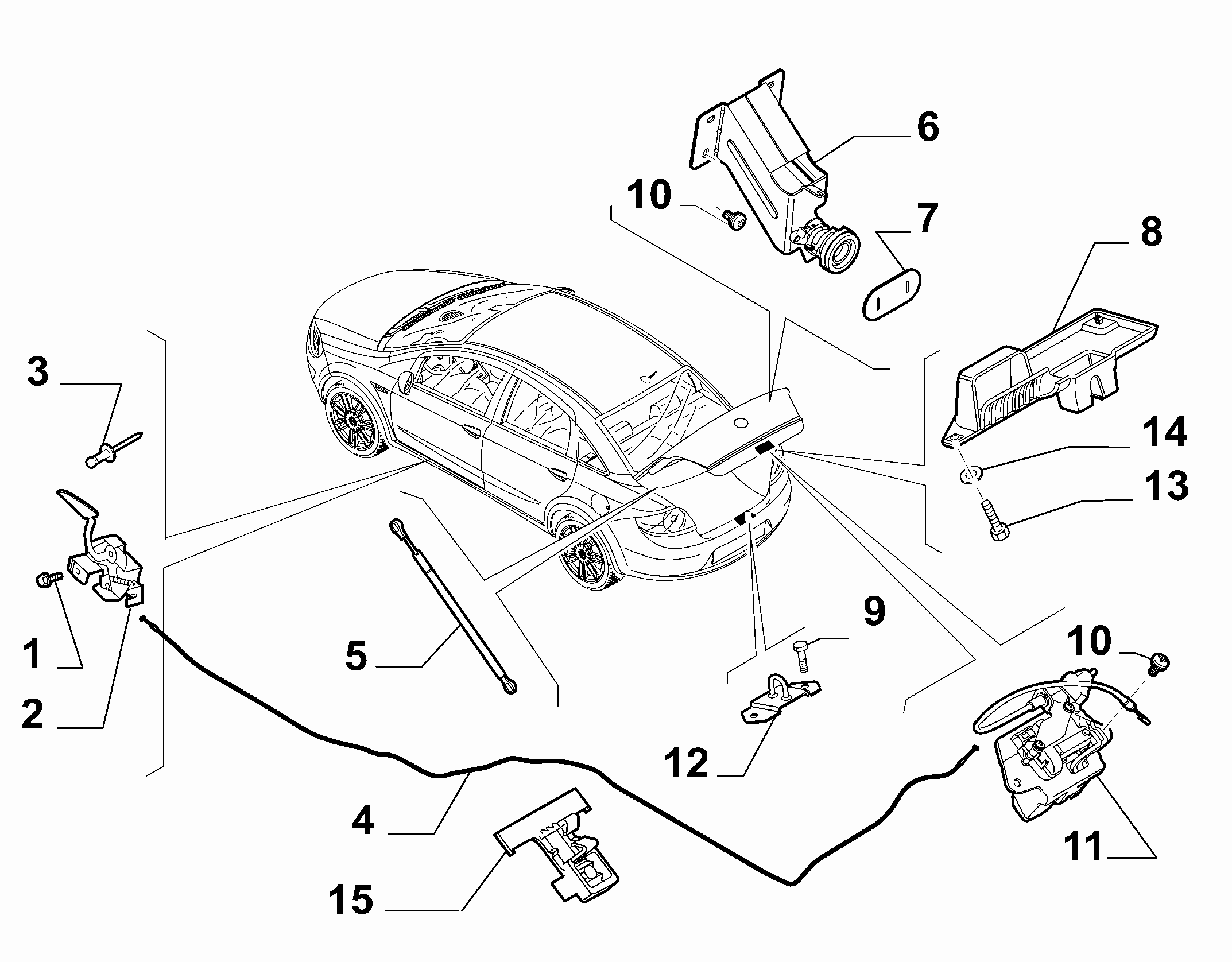70148-020 BONNET LOCK