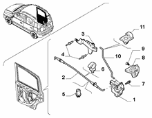 70136-050 REAR DOOR LOCK