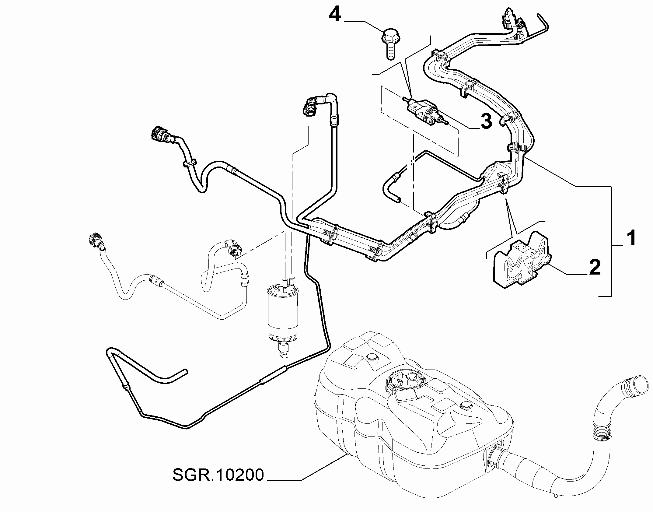 10201-020 UNDERSIDE FUEL PIPES