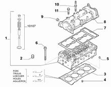 10101-020 CYLINDER HEAD AND GASKETS