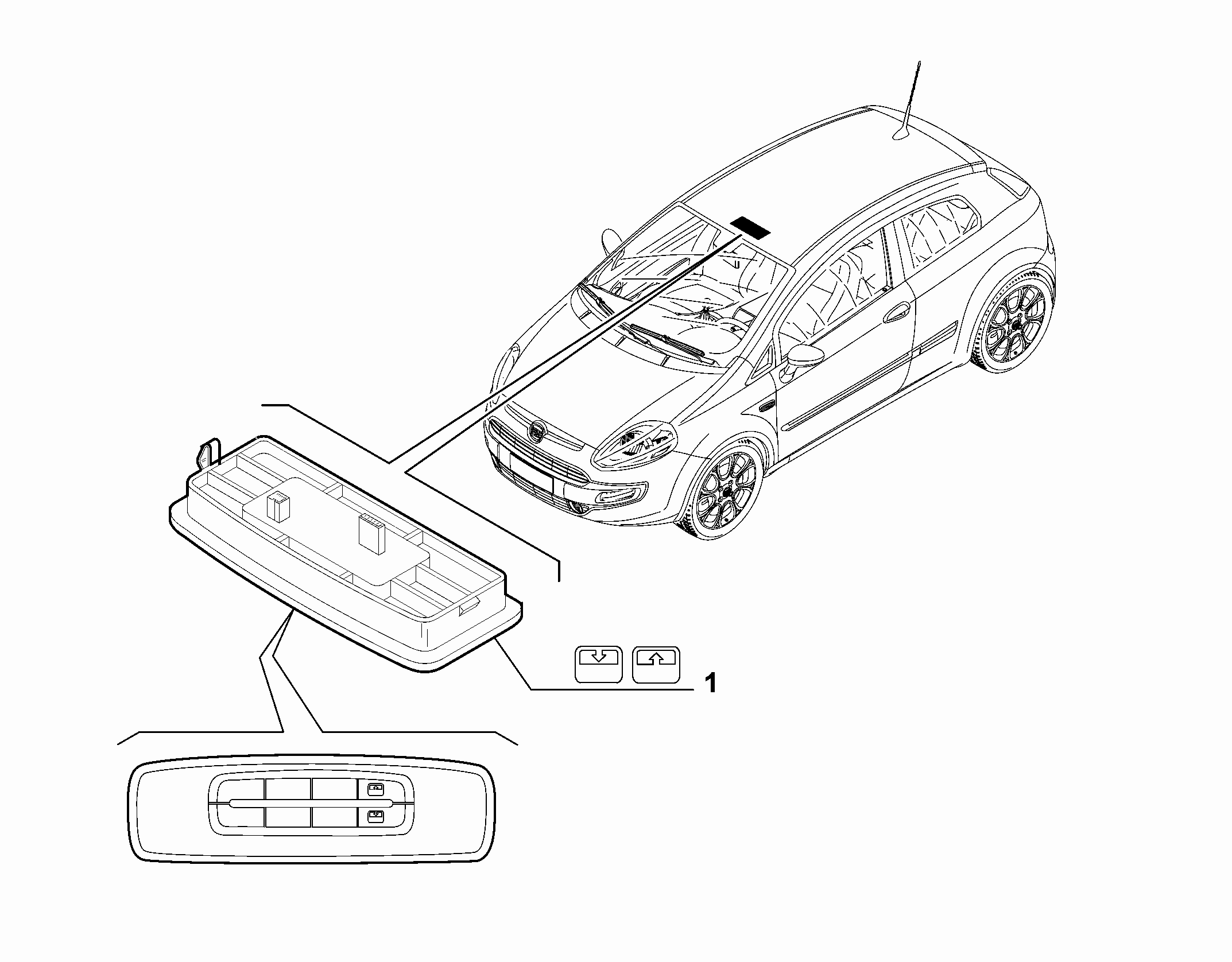 55503-040 ROOFLIGHT SWITCH
