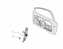70129-040 FRONT ELECTRIC WINDOW 