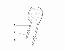 70613-050 REAR SEAT HEAD REST