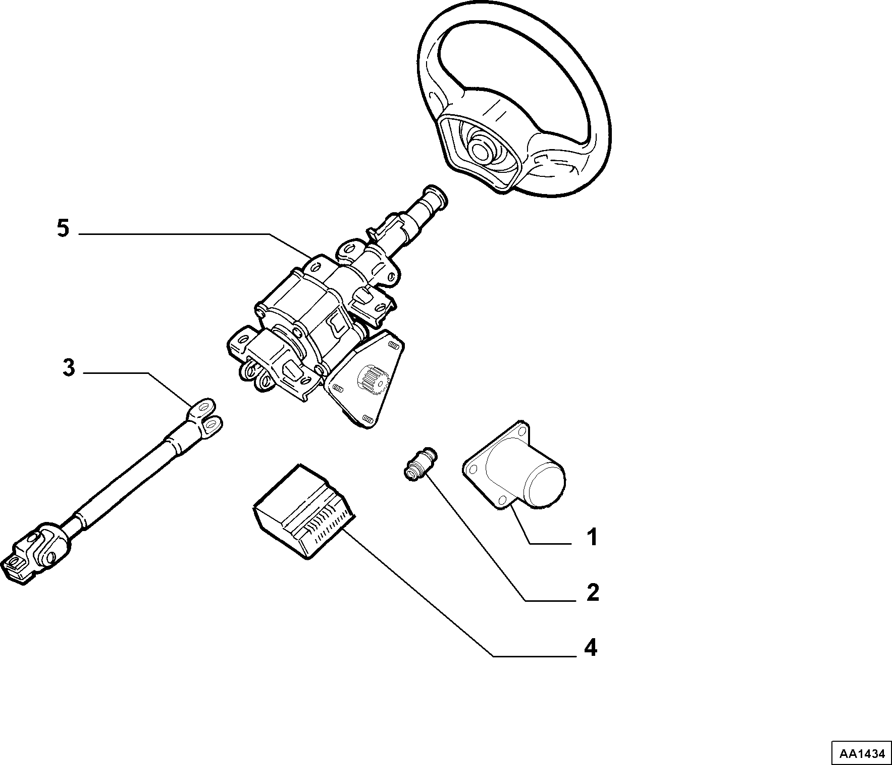 46833923 ELECTRIC POWER STEERING SHAFT