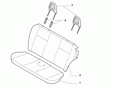 70615/23 REAR SEAT LINING