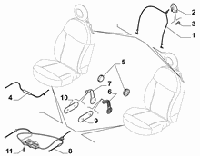 70601-030 FRONT SEAT ADJUSTMENT DEVICES