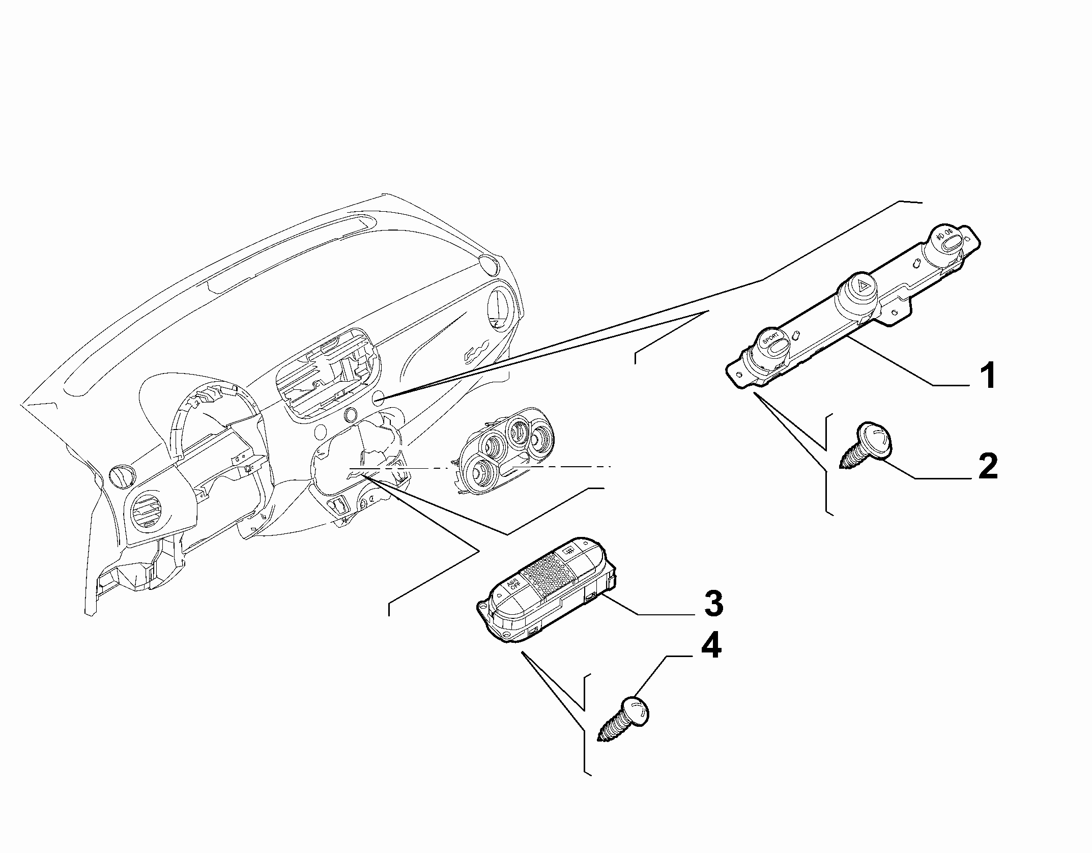 55503-020 DASHBOARD SWITCH