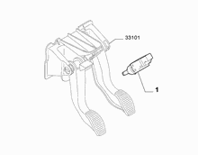 18101-020 CLUTCH DRIVE RELEASE SWITCH