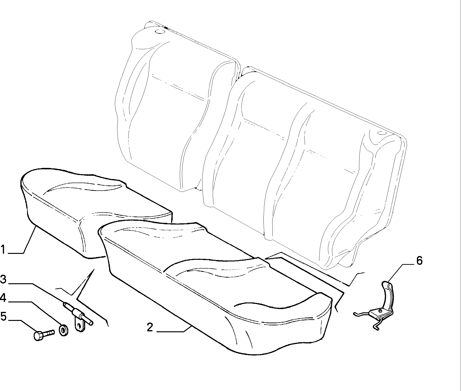 70613/01 REAR SEAT