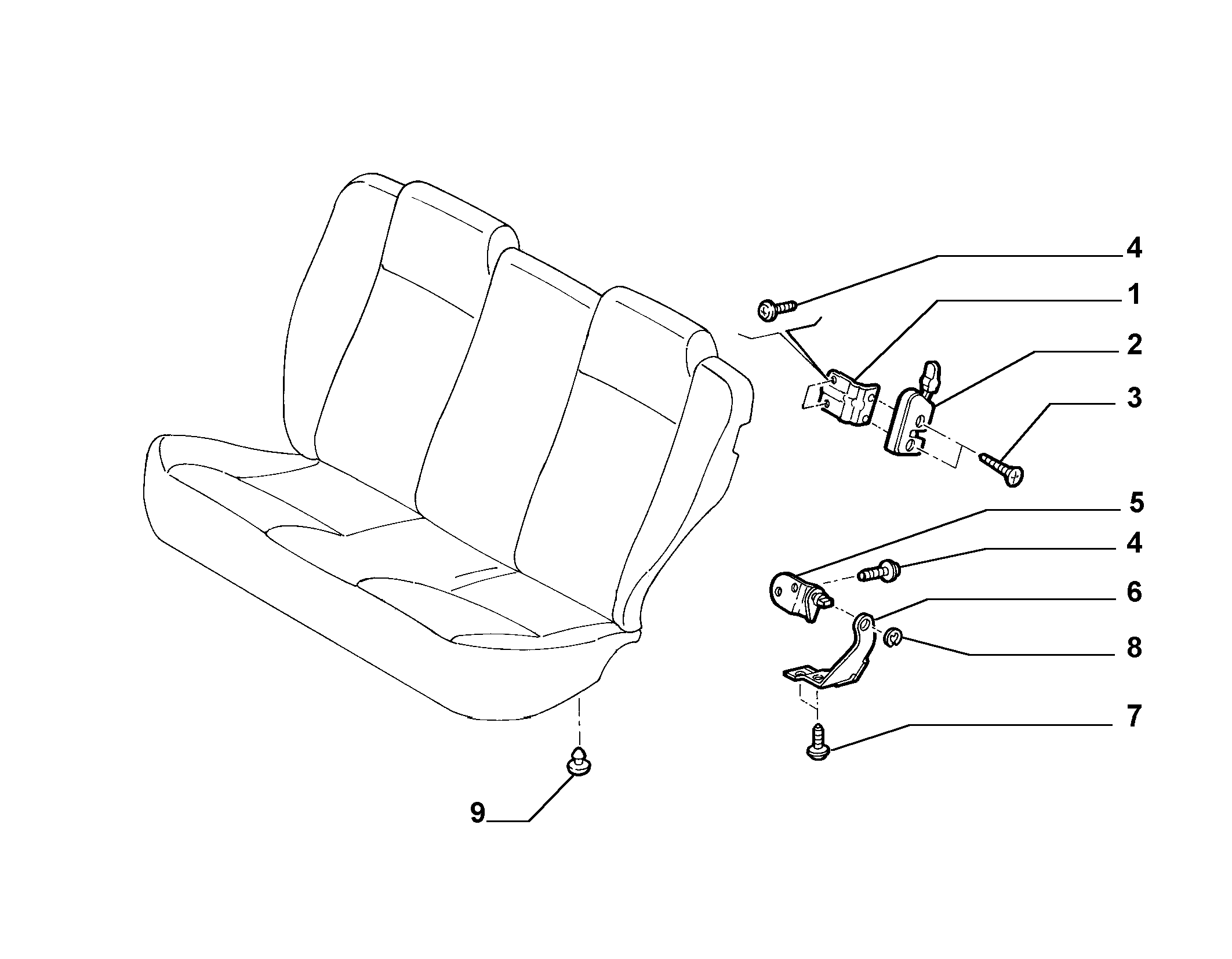 70613/02 REAR SEAT