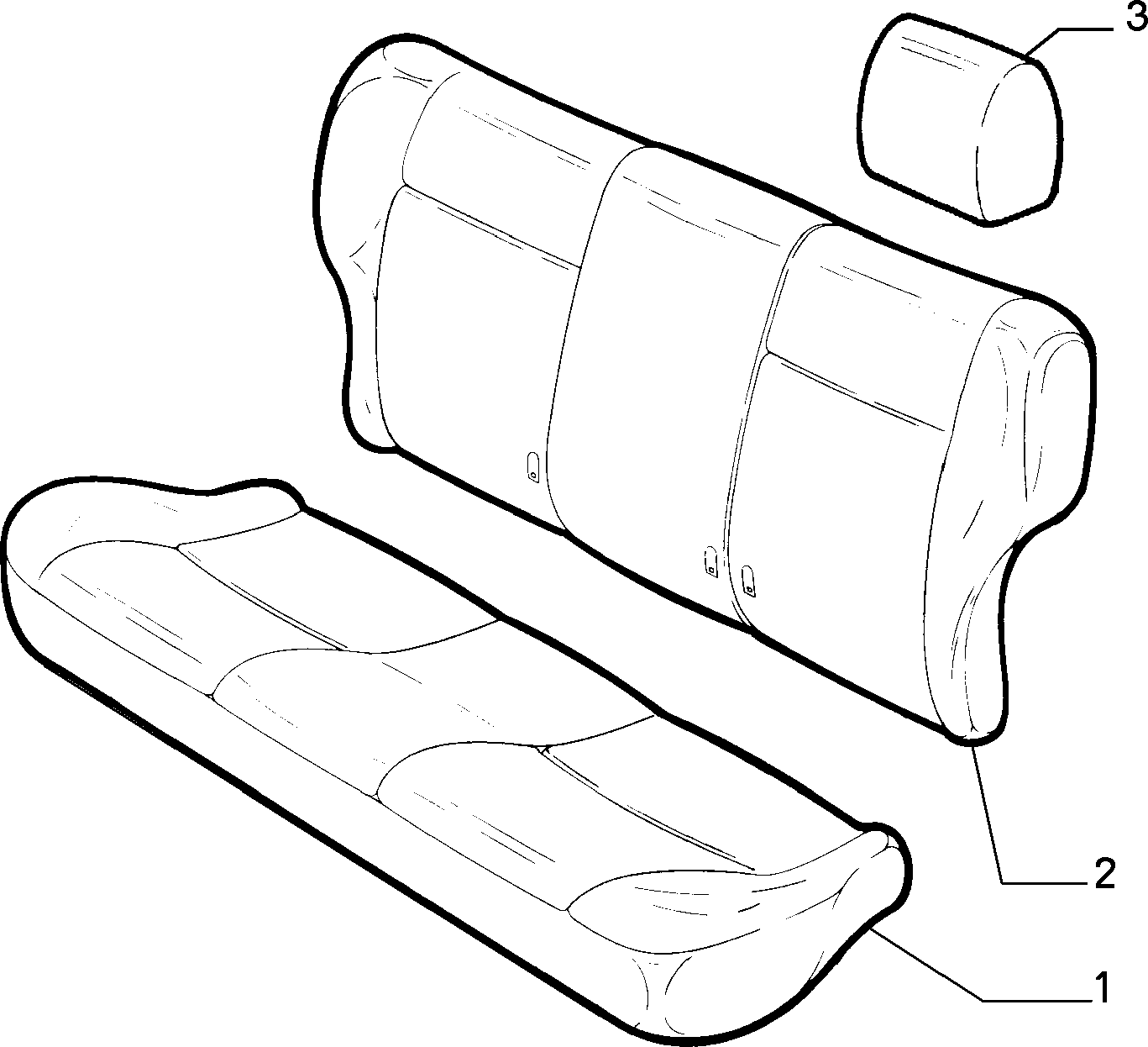 70615/00 REAR SEAT LINING 
