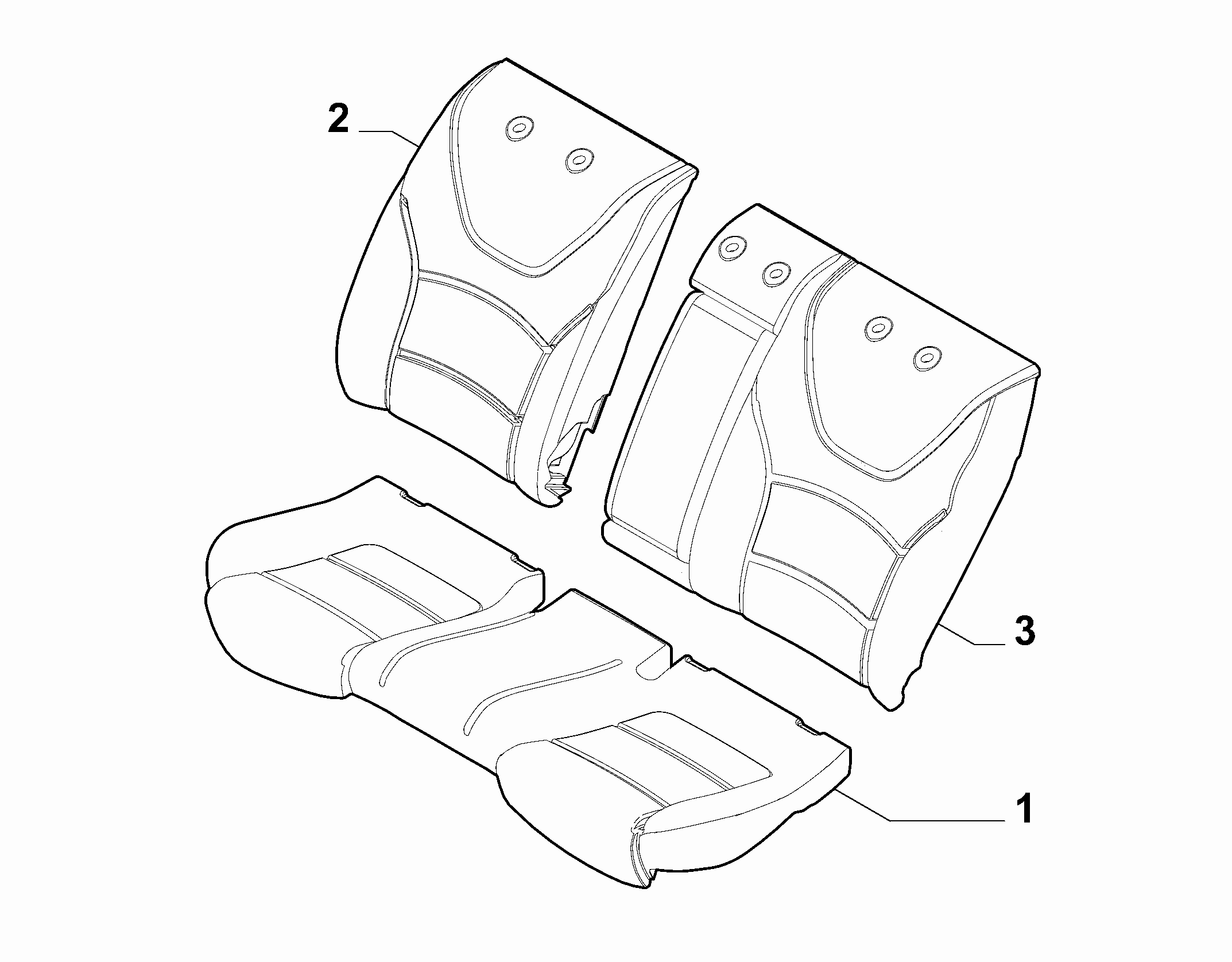 70613-010 REAR SET PADDING