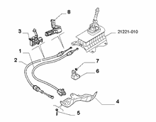 21221-020 GEAR STICK FLEX SHAFT