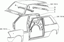 70003/00 КУЗОВ, РАМЫ (ЦЕНТРАЛЬНАЯ ЧАСТЬ)