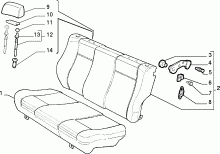 70613/00 REAR SEAT 