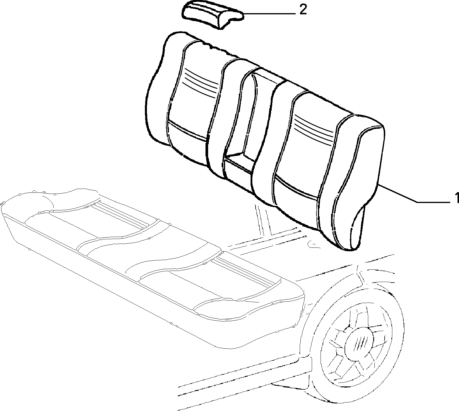 70615/01 REAR SEAT LINING