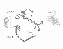 10201-030 ENGINE WELL FUEL PIPES