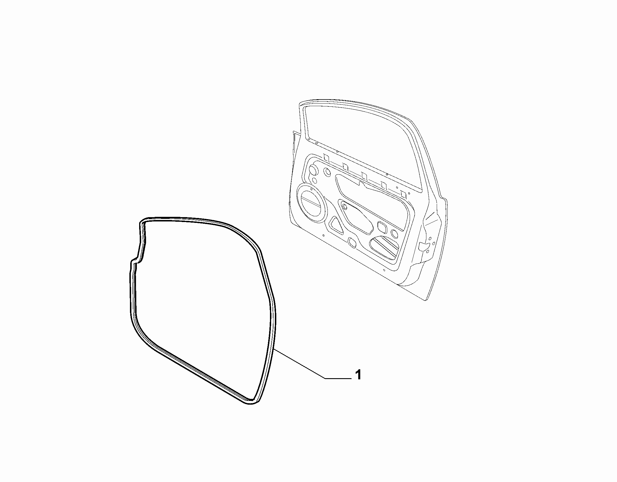 70129-080 FRONT DOOR RING GASKET