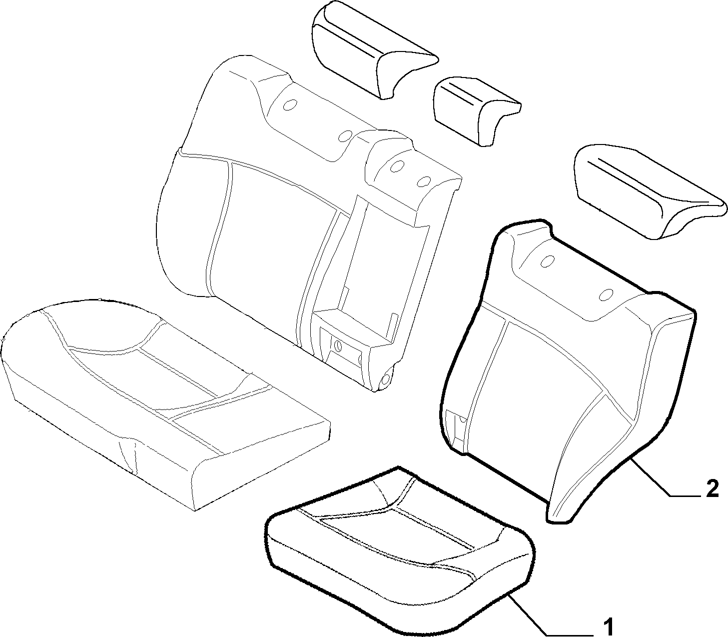 70615/04 REAR SEAT LINING