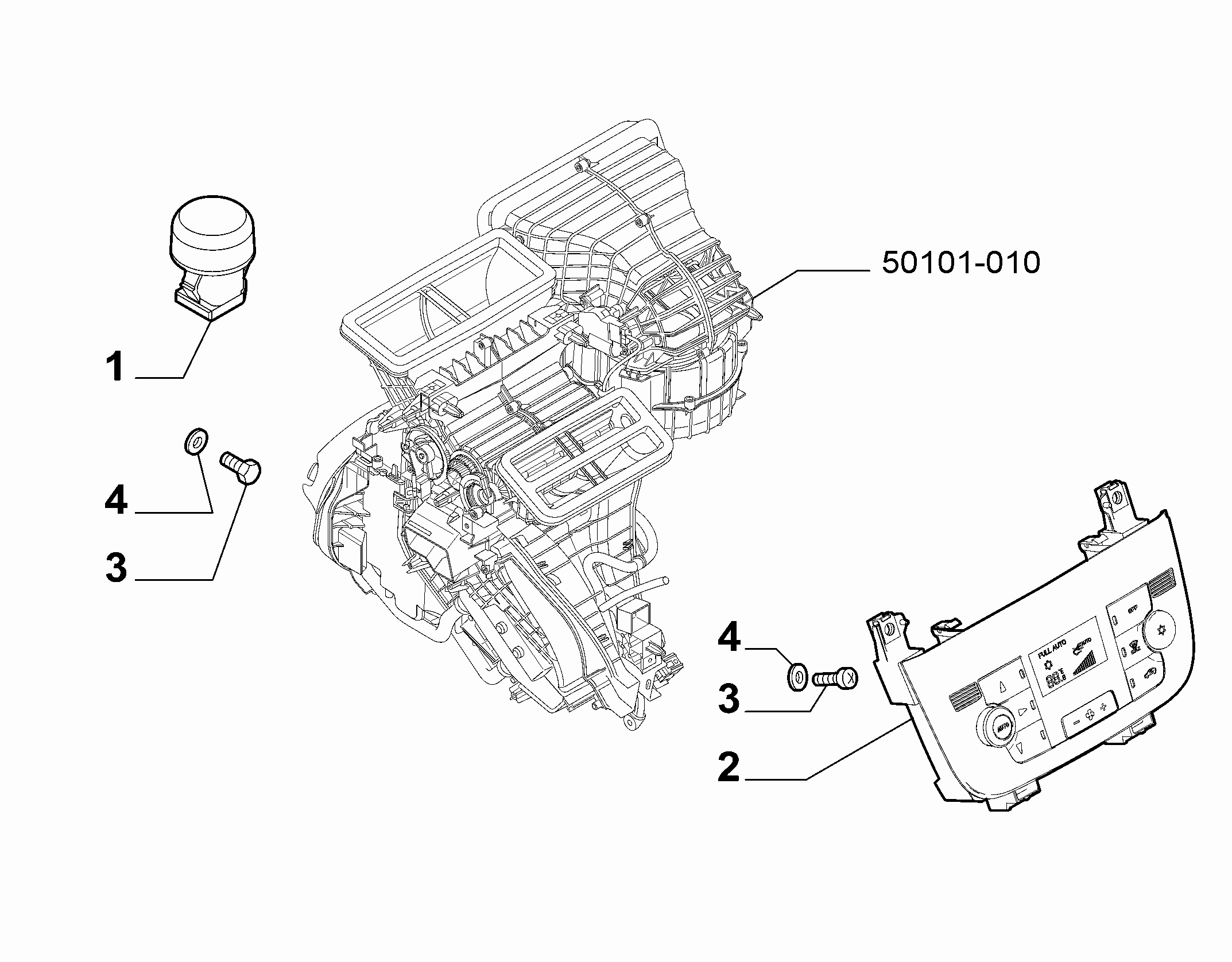 50101-020 HEATER/AIR CON