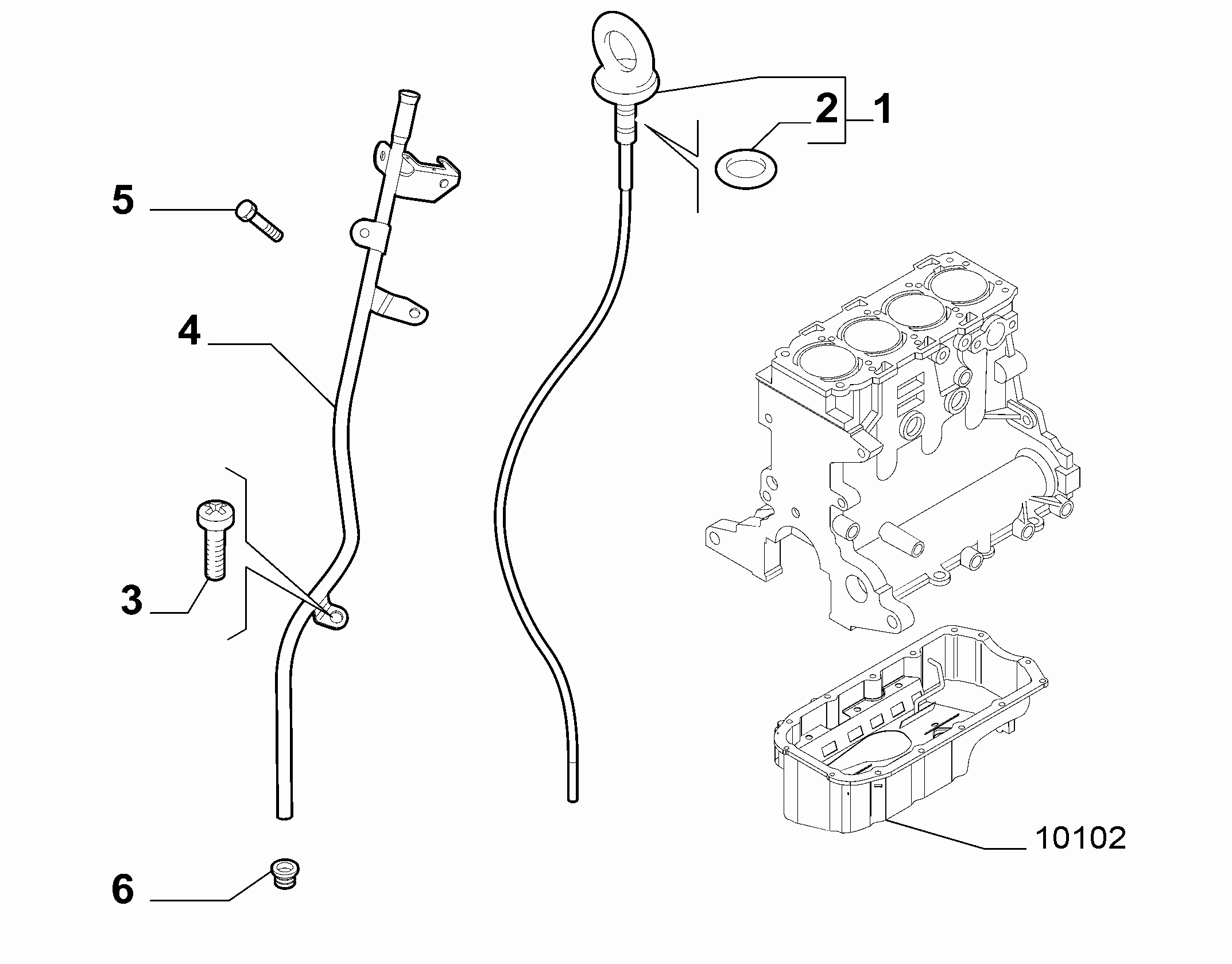 10301-060 DIP STICK, CAP, TRANSMITTER AND PRESSURE ROD