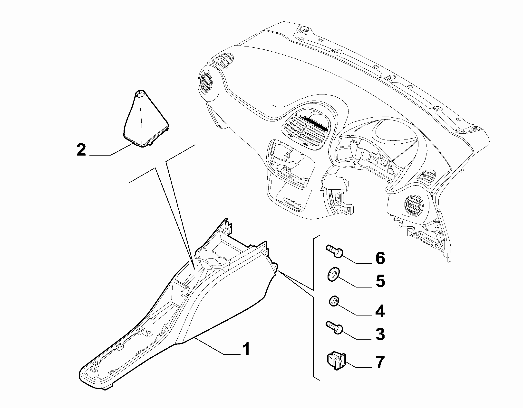 70504-010 SHAFT TUNNEL CONSOLE