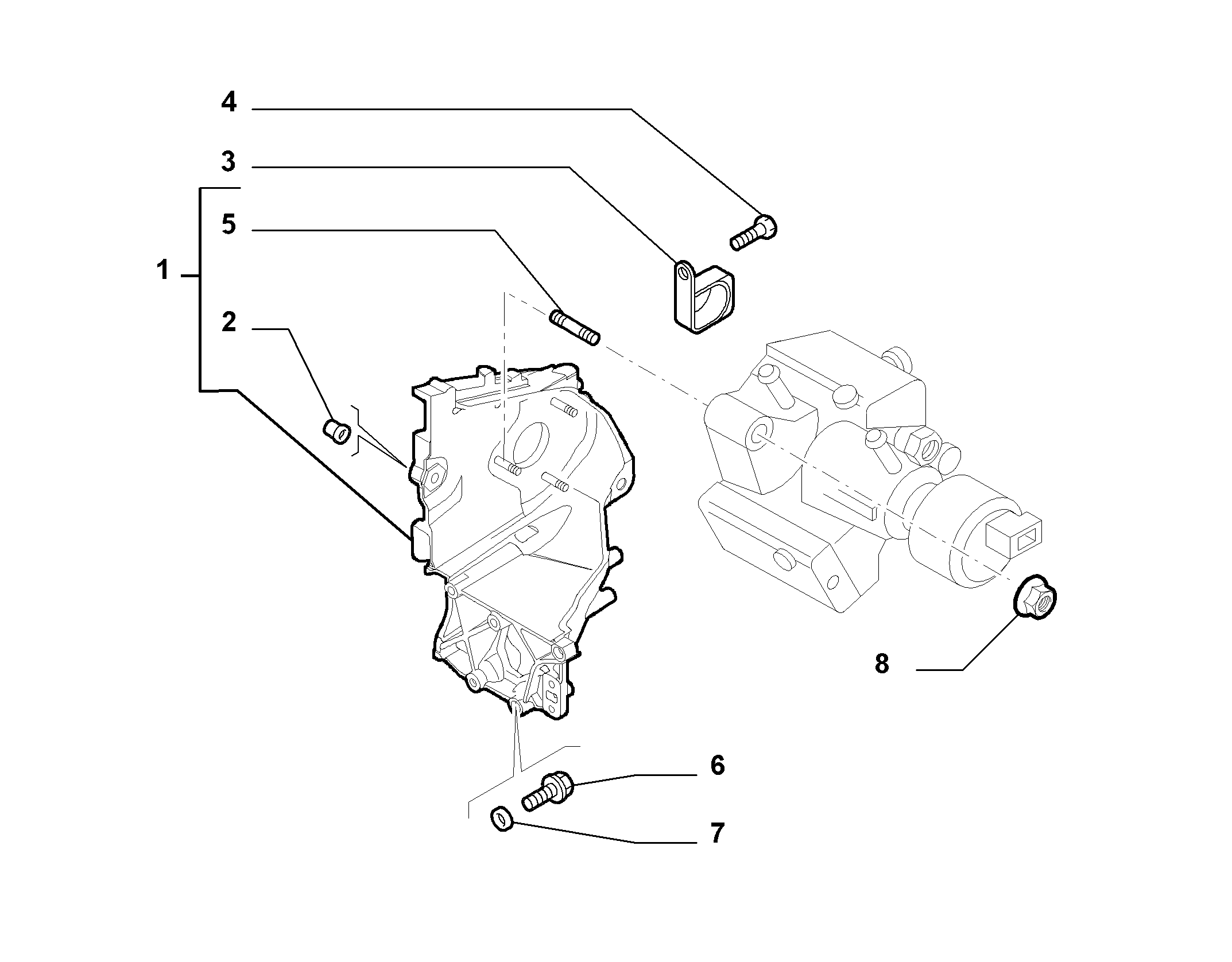 10226-015 ENGINE PUMP SUPPORTS