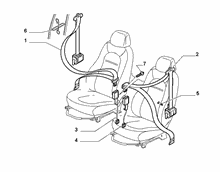 70527-010 FRONT SEAT BELTS