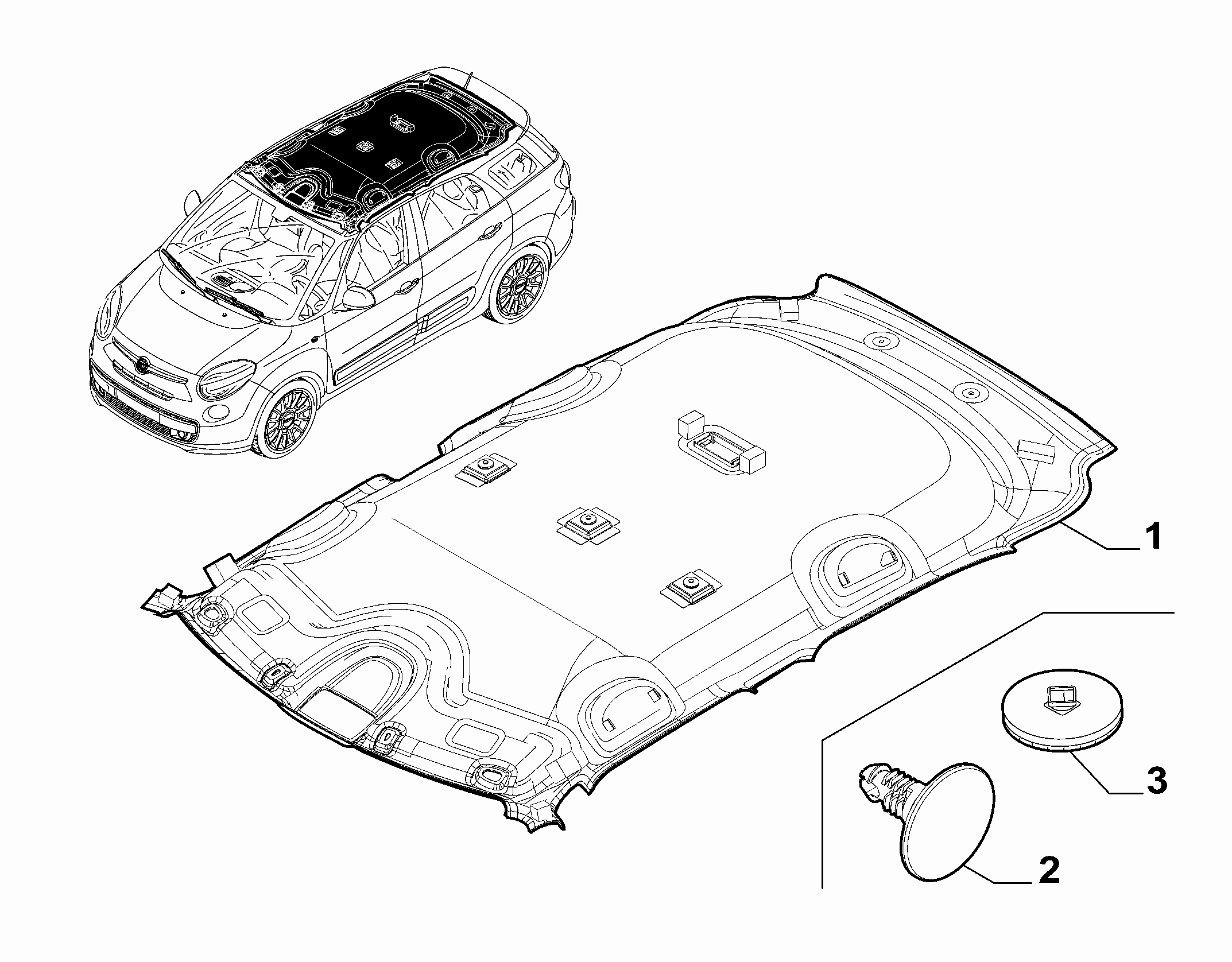 70523-010 INTERNAL ROOF LINING