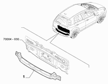 70004-040 REAR CRASH BOX