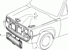 70002/00 КУЗОВ, РАМЫ (ПЕРЕДНЯЯ ЧАСТЬ) 