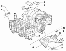 10255-010 INTAKE MANIFOLD AND BUTTERFLY CLIPS